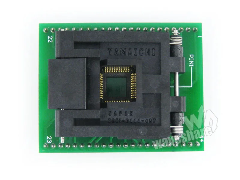 

Waveshare QFP44 к DIP44 (A) Yamaichi IC программатор адаптер тестовое гнездо 0,8 мм шаг для QFP44/TQFP44/FQFP44/PQFP44 пакет