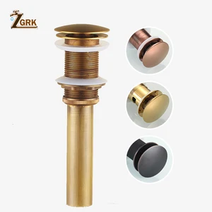 Античная латунная пробка для раковины ZGRK, выдвижная раковина для раковины в ванной комнате, раковина без перелива популярная кисть ванной