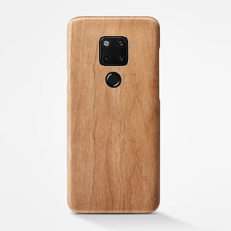 Натуральный Деревянный чехол для телефона для huawei mate 20 PRO чехол-накладка mate 20 X. Mate20/орех/розовое дерево/черное ледяное дерево/ракушка(натуральное дерево - Цвет: Cherry wood