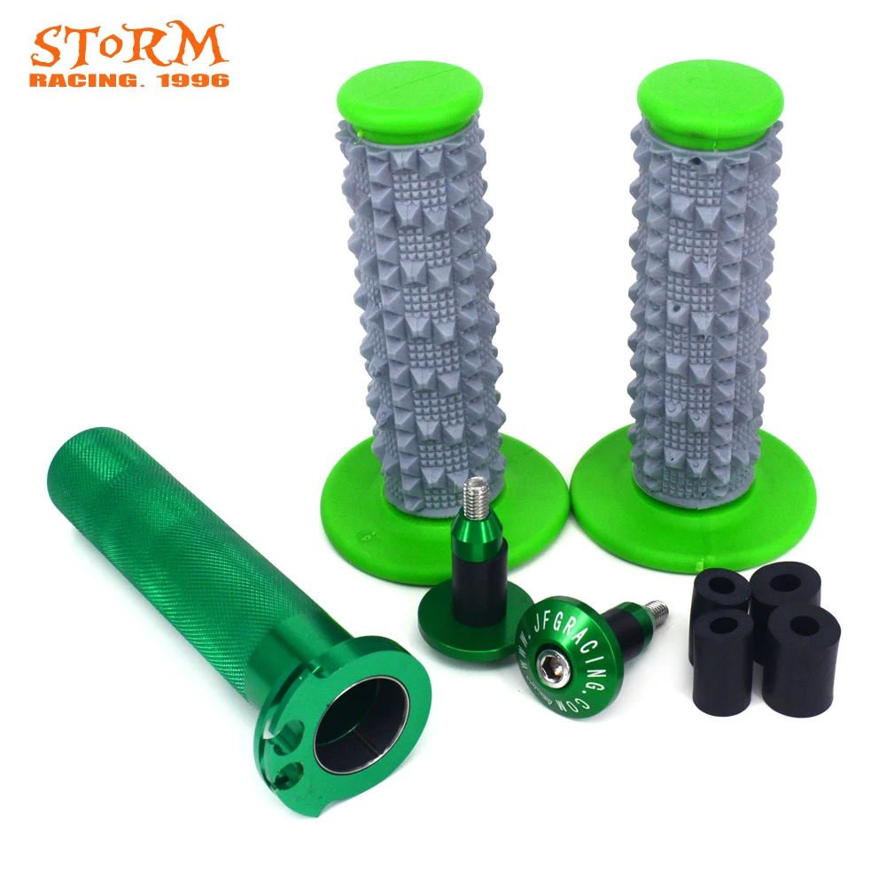 

CNC 22MM Throttle Turn Twister Tube Handlebar Ends Cap Plugs Grips For KXF250 KXF450 KLX450R KLX125 KLX250 D-TRACKER KLX150S