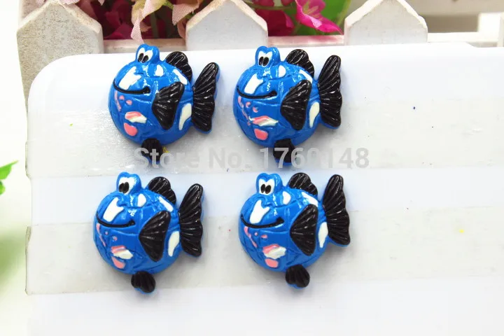 Фигурка пузыря гуппи плоская задняя часть мультяшная смола сделай сам украшение