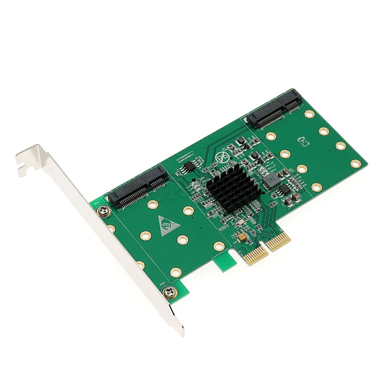4 Порты и разъёмы mSATA Raid-плата преобразователя SSD адаптер PCI-Express X2 контроллер 6