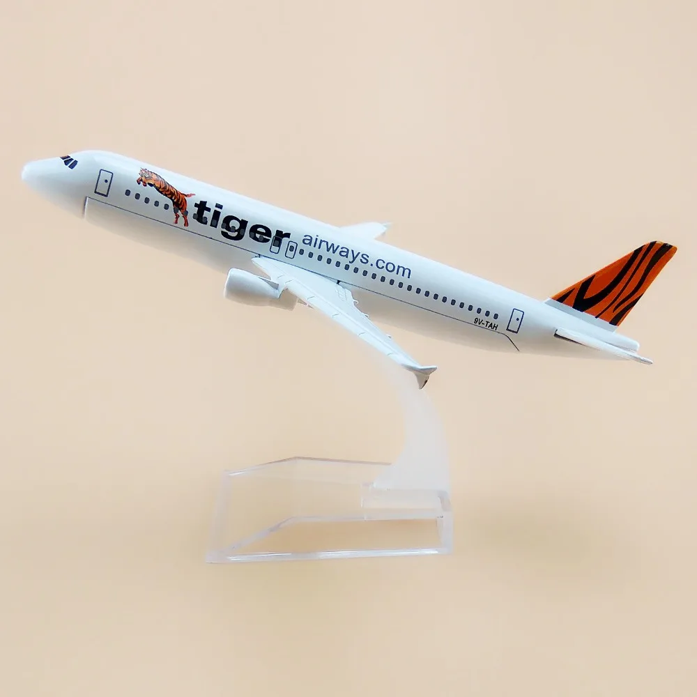 16 см Металл Air Singapore Tiger Airbus 320 A320 Airways модель самолета Модель w Стенд ремесло|craft