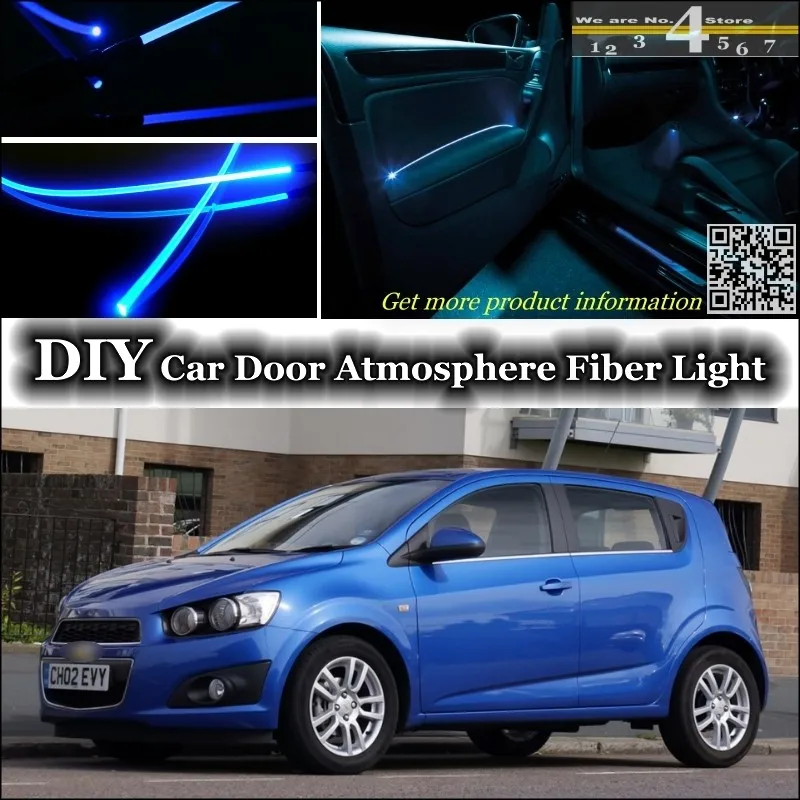 Для Chevrolet Aveo Sonic интерьер окружающего света настройки атмосферу волокно