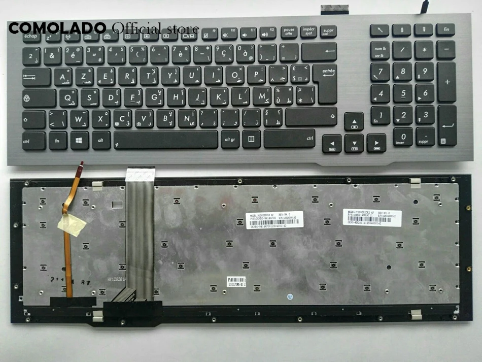 AF Arabia Frenc клавиатура для ASUS G75VW G75VX G75VM США с подсветкой клавиатуры AF макет