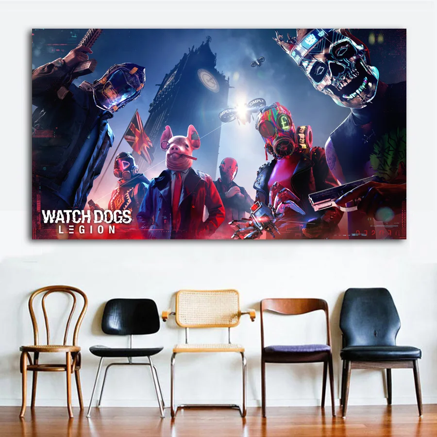 Плакаты и принты Настенная картина с изображением собак легиона Картина на