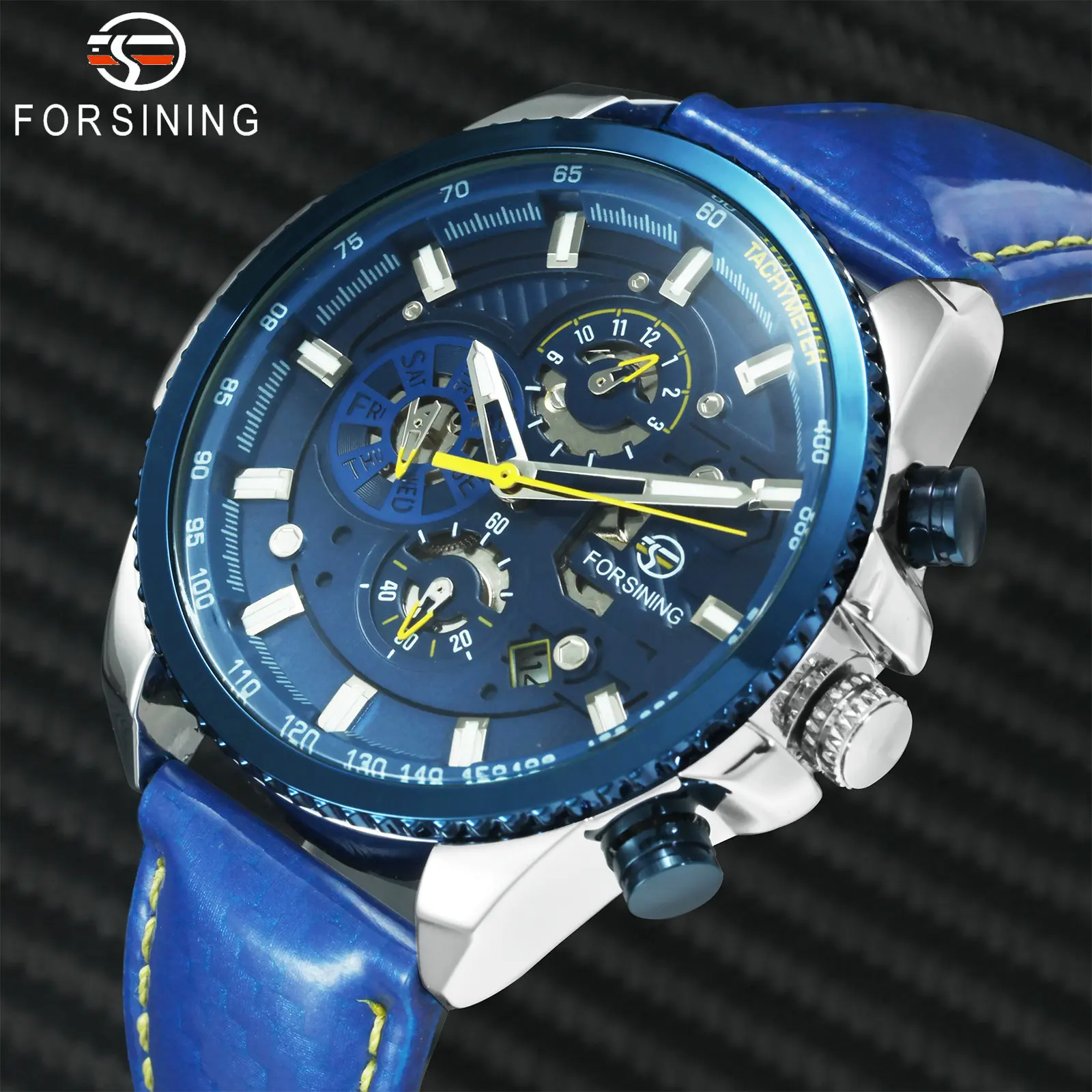 FORSINING военные часы мужские автоматические механические лучший бренд класса люкс