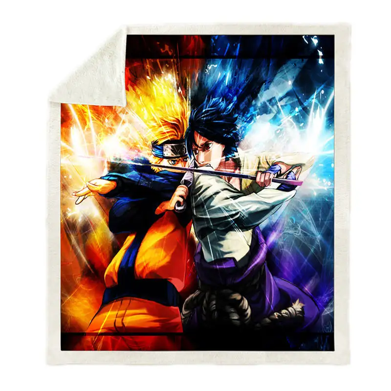 Узумаки Наруто цельная обезьяна · д Луффи печать шерпа одеяло диван Пешие