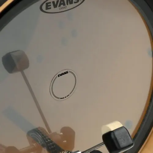 Эванс от D'Addario EQ однопедальный патч, черный нейлон или прозрачный пластик
