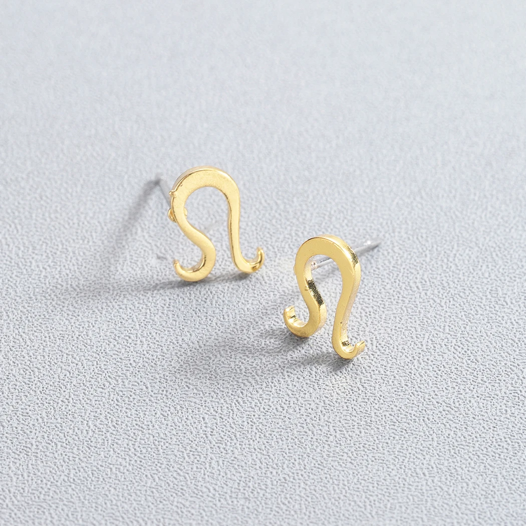 Cxwind минималистичные панк Созвездие льва Серьги-гвоздики или женские