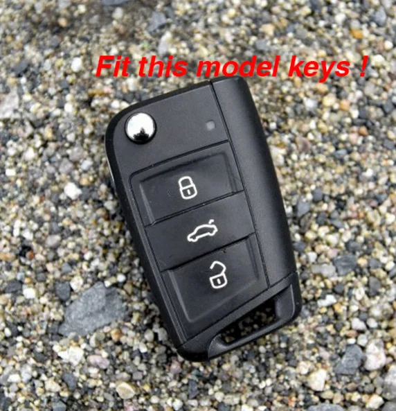 Защитный силиконовый чехол для ключей Volkswagen Polo Golf 7 Tiguan Skoda Octavia Kodiaq Karoq SEAT aeca Leon Ibiza