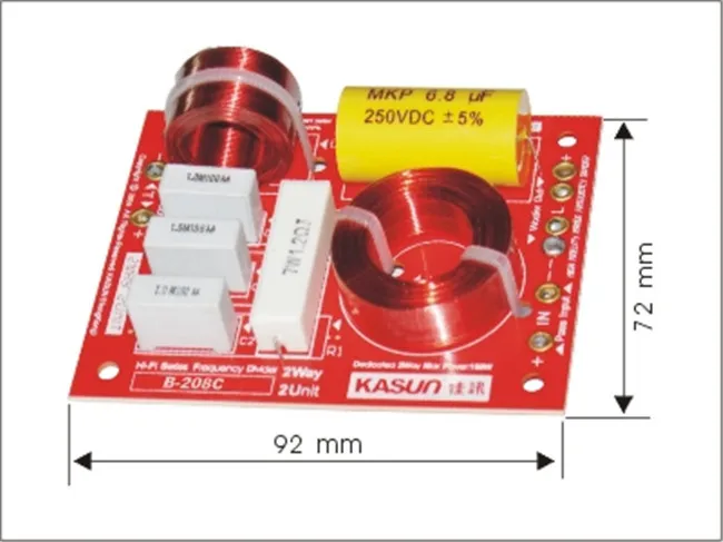 1 шт. двусторонний Hi Fi аудио кроссовер с делителем частоты динамики/НЧ динамик 180