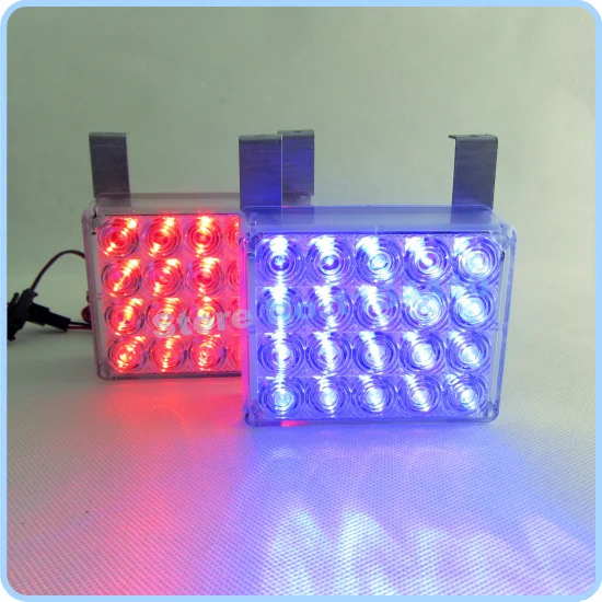 Новый автомобиль мульти Функция 2x20 светодиодный мерцающий светильник в красном