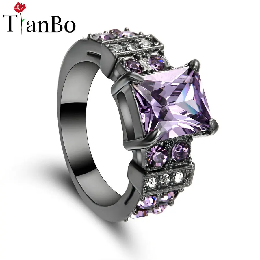 НОВЫЕ геометрические украшения TianBo с фиолетовыми/радужными кристаллами цвет