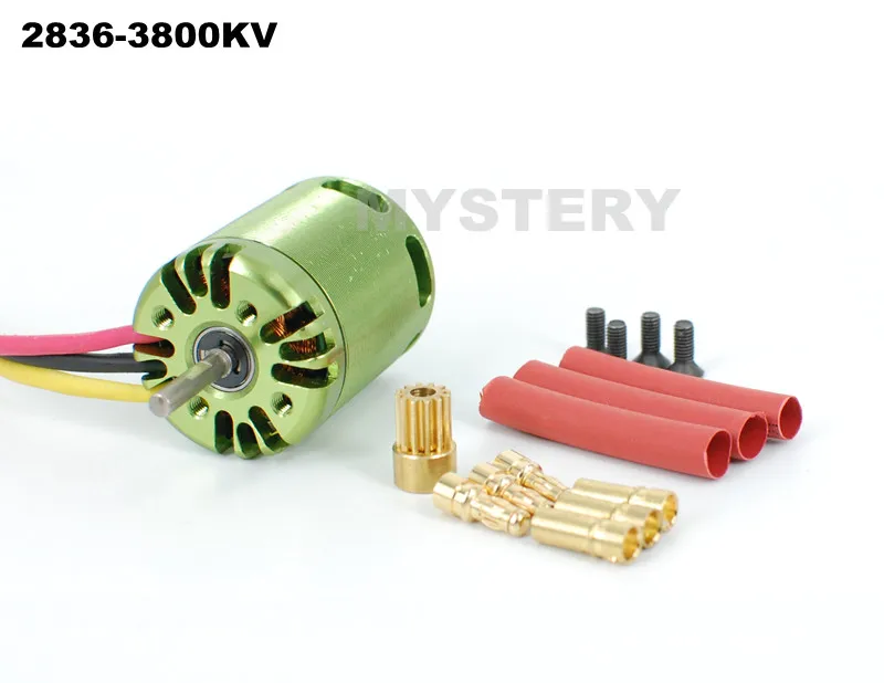 Внешний Бесколлекторный двигатель Mystery 2836 3800KV для радиоуправляемого вертолета 450