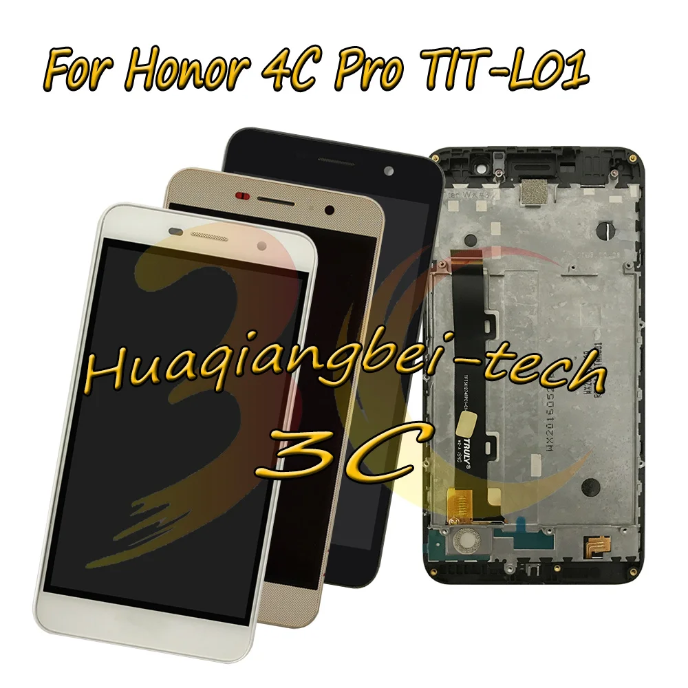 

Новый 5,0 ''для Huawei Honor 4C Pro TIT-L01 Полный ЖК-дисплей + сенсорный экран дигитайзер в сборе с рамкой 100% Протестировано + отслеживание