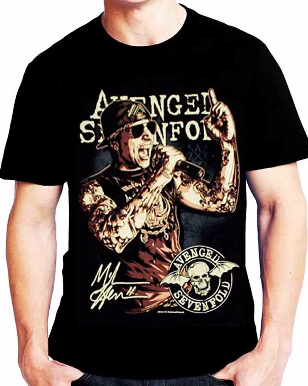 Новый Тип Системы A7X Avenged Sevenfold М. тени матовый хлопок короткий рукав черный Для