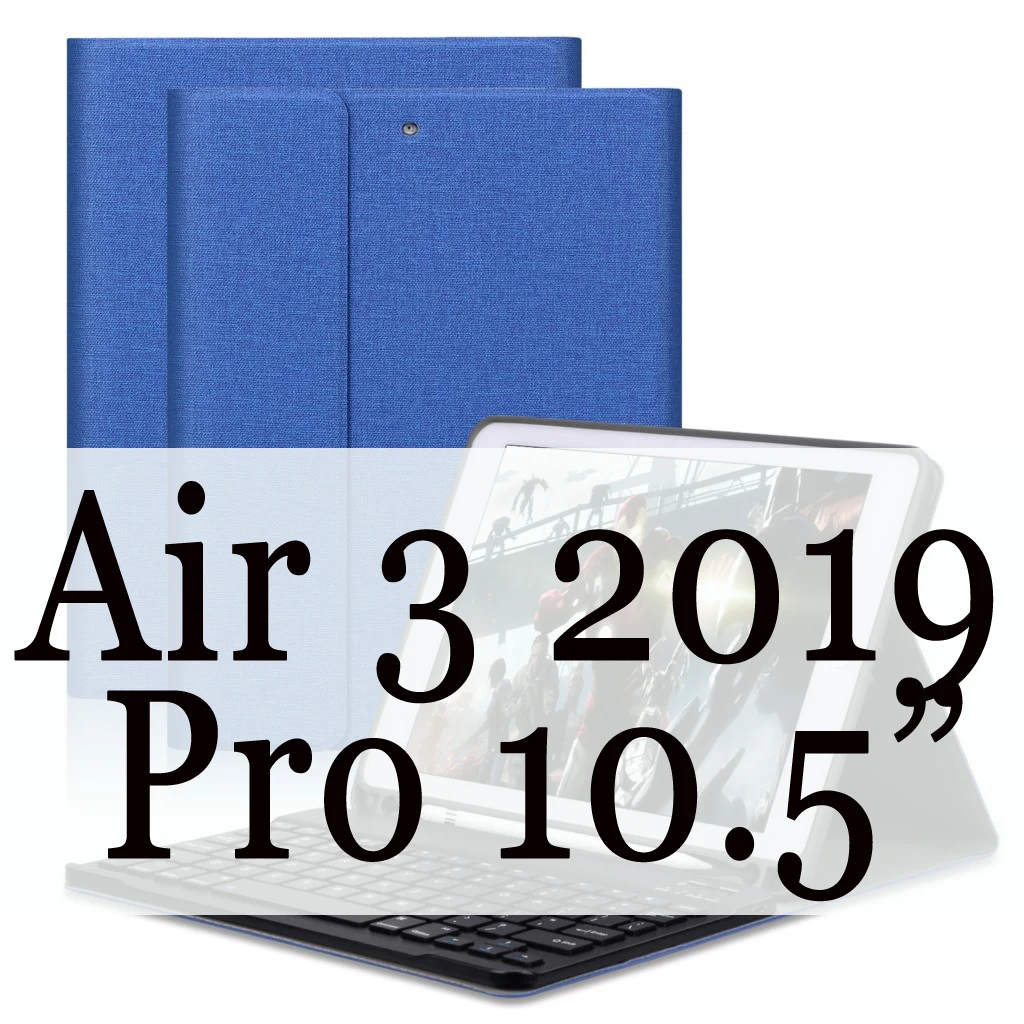 Dark blue 10.5 Чехол с Bluetooth клавиатурой и карандашом для iPad Air 2 Air 1 9,7 Pro 9,7 чехол Магнитный умный чехол - Цвет: Dark blue 10.5