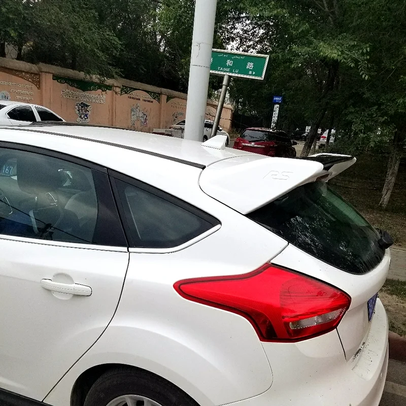 Для Ford Focus ST спойлер 2012- Высококачественный ABS Материал заднее крыло автомобиля праймер цвет задний спойлер для Focus ST спойлер