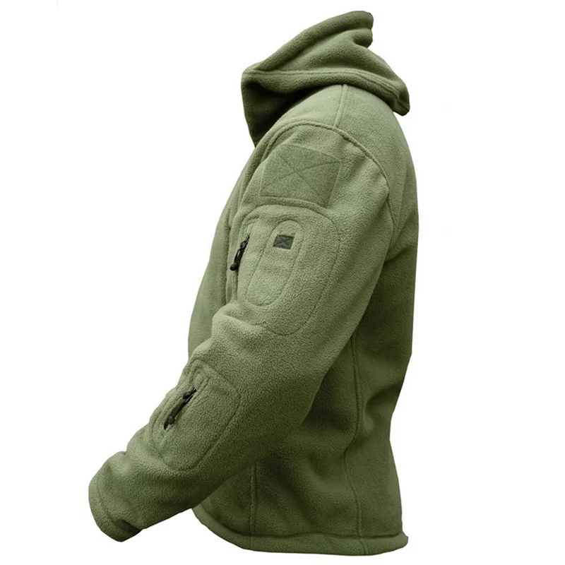 Зимняя Военная униформа одежда флисовая куртка Мужская тактическая термо
