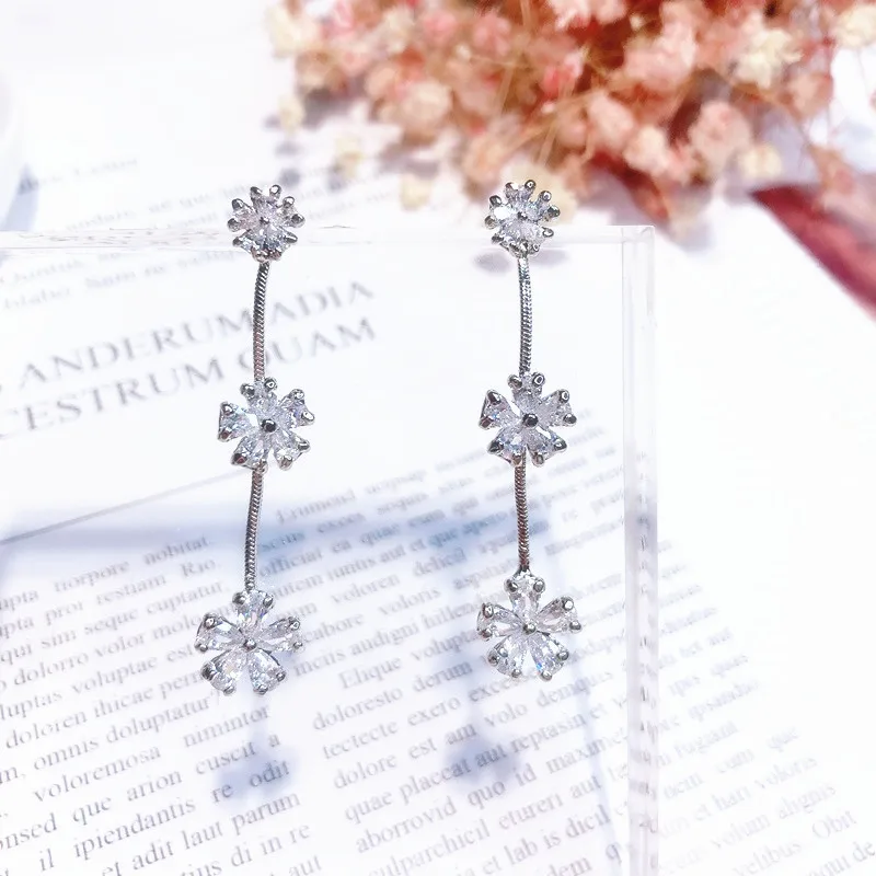 2018 горячая Распродажа стильные Изысканные милые снежинки форма Длинная кисточка