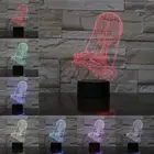 Светильник с воздушным шаром, 3D лампа, подарки для кинофильмов, 3 АА батарейки, питание от USB-кабеля, в комплекте Подарки для детей, RGB-вспышка