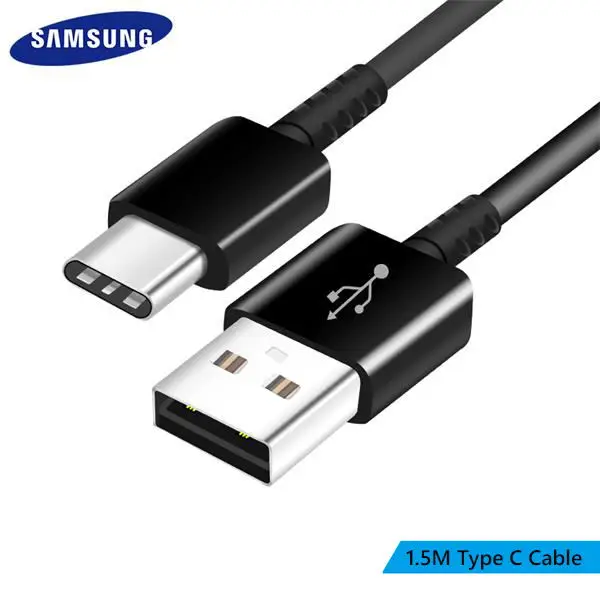 Only 1.5m Type C Samsung S8 S9 plus note9 Оригинальное быстрое зарядное устройство 9V1. 67A быстрый адаптер EU/US Note8 S9 S8 C5 C7 C9 pro 1,2/1,5 M USB Type C кабель - Тип штекера: Only 1.5m Type C