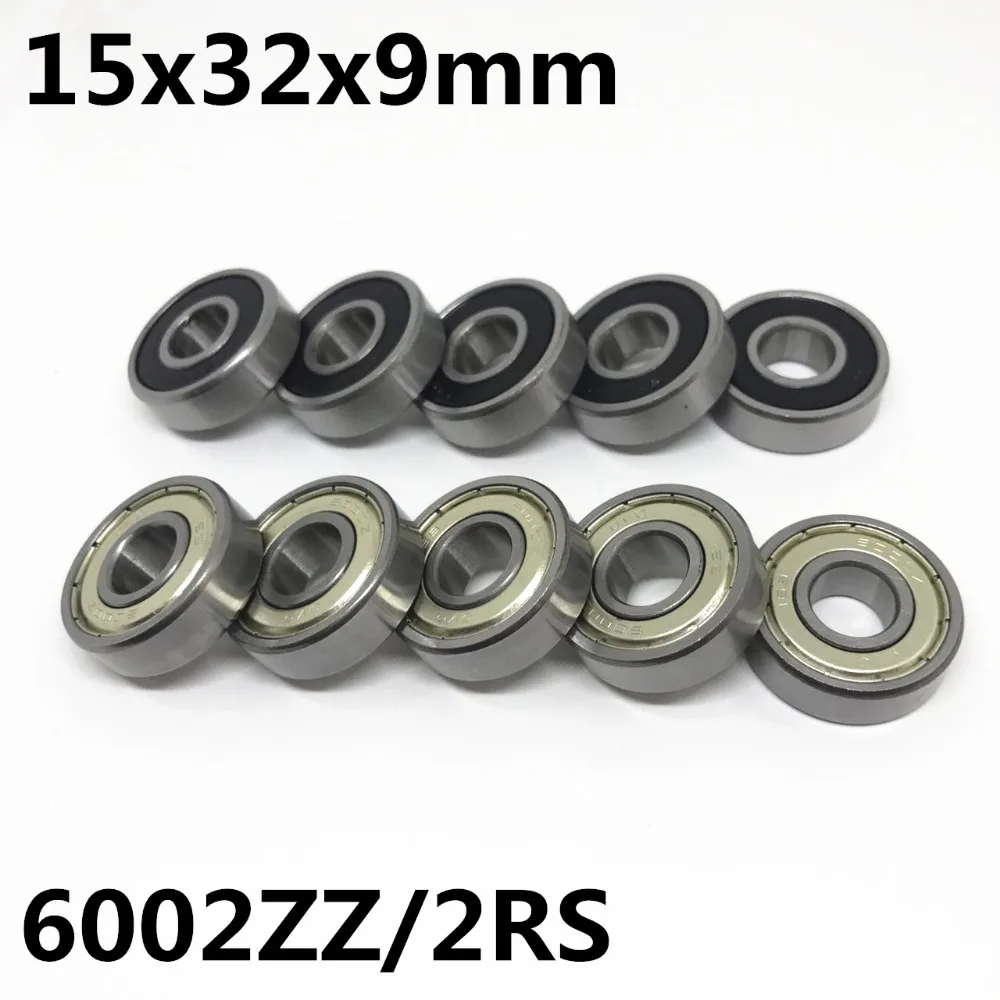 50Pcs High quality 6002ZZ 6002-2RS ball bearing 15x32x9 mm deep groove ball bearing 6002RS 6002
