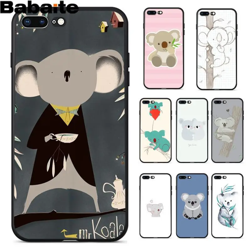Животный коала Топ детальный популярный чехол для телефона iPhone8 7 6 6S Plus X XS MAX 5 5S SE XR