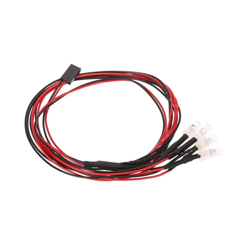 4 светодиодный фонарь комплект 2 Белый 2 красный для 1/10 1/8 Traxxas HSP Redcat RC4WD Tamiya Axial SCX10 D90 HPI RC автомобиль