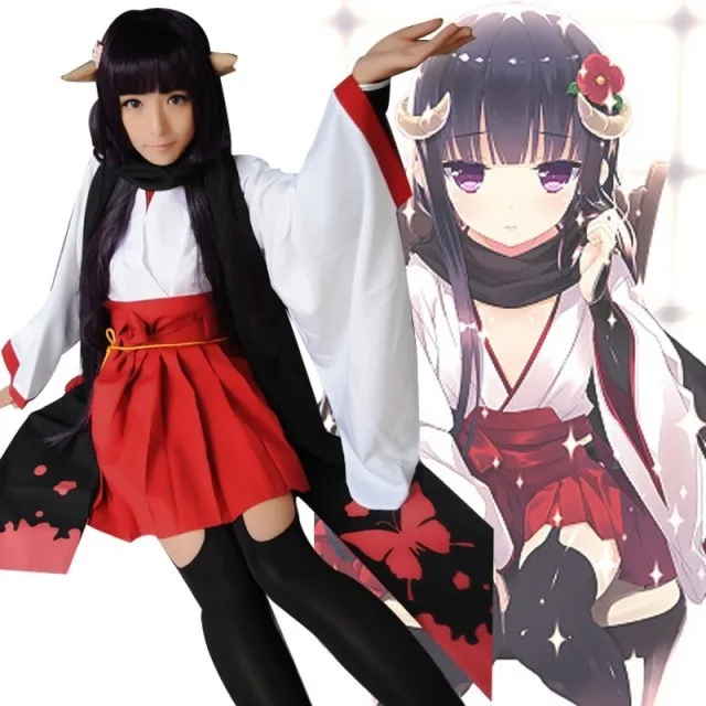 Японское аниме Inu X Boku SS Shirakiin Ririchiyo карнавальный костюм с клогом |