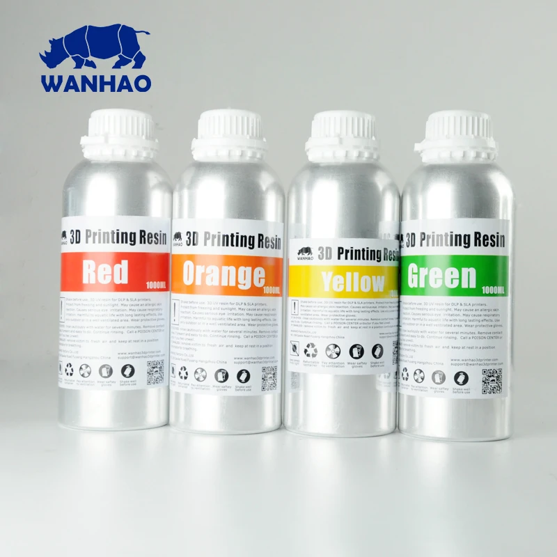 Дешевые и высокое качество 405нм WANHAO смола для DLP SLA D8/D7 Plus/D7 3D принтер 2 литра (2