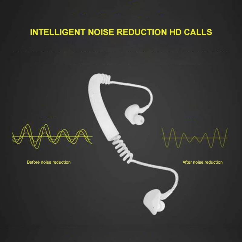 Универсальные беспроводные Bluetooth наушники спортивные для бега фитнеса Прямая