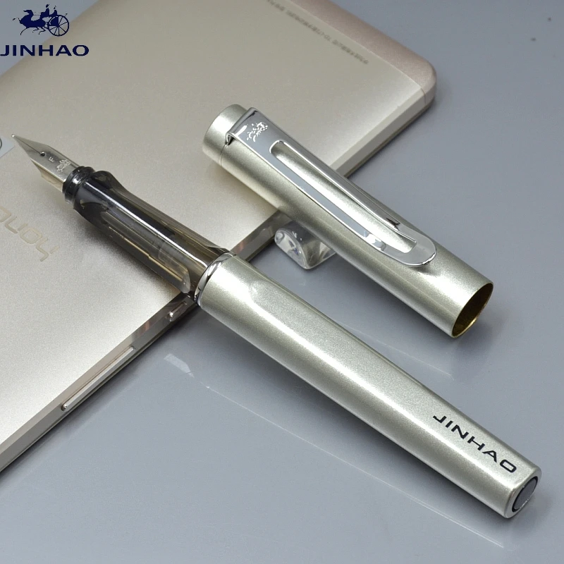 Роскошные JINHAO 599 F 0,5 мм наконечник Мода металла перьевая ручка для школы офиса канцелярские Симпатичные разноцветные конфеты кавай чернила для письма ручки подарок