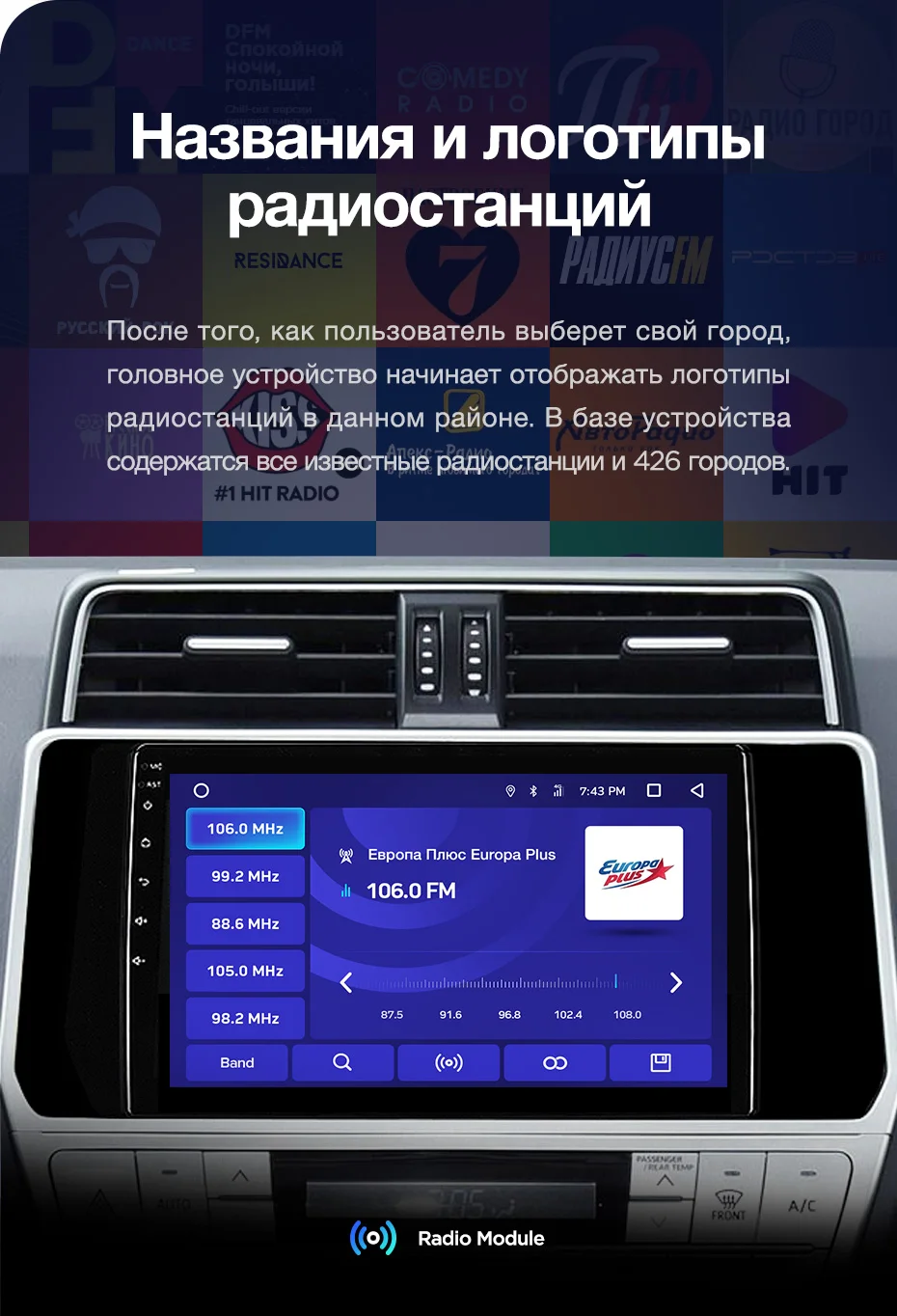 TEYES CC2 Штатная магнитола для Тойота Ленд Крузер Прадо J150 Toyota Land Cruiser Prado 150 Android 8.1, до 8-ЯДЕР, до 4+ 64ГБ 32EQ+ DSP 2DIN автомагнитола 2 DIN DVD GPS мультимедиа автомобиля головное устройство