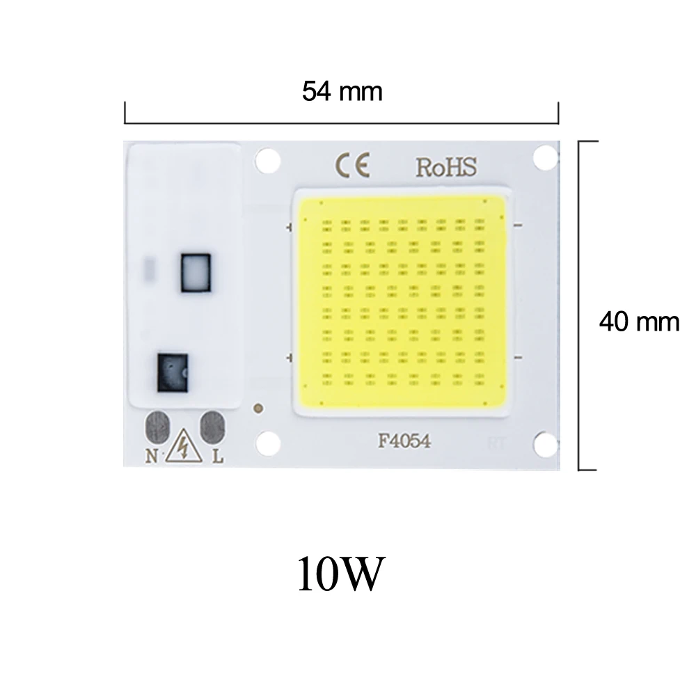 10 Вт 20 Вт 30 Вт 50 Вт COB светодиодный чип высокой мощности Smart IC 110 В 220 В СВЕТОДИОДНЫЙ матричный Точечный светильник без мерцания - Испускаемый цвет: 10W