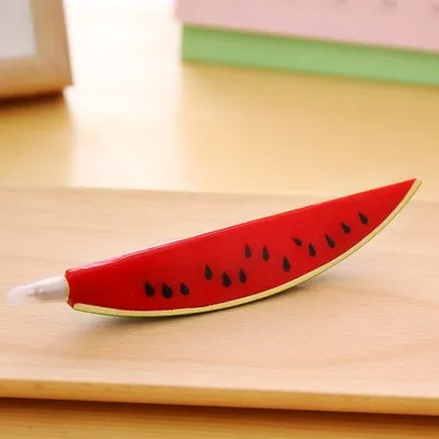 Watermelon 1 шт. Новинка фрукты овощи шариковая ручка в форме цветка ручка яблоко банан МАГНИТ ручка канцелярские принадлежности canetas материал escolar школьные принадлежности - Цвет: Watermelon