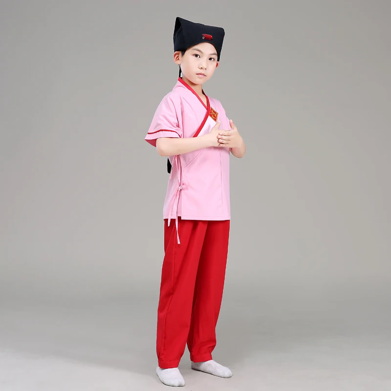 Костюм китайской студенческой Республики ханьфу для мальчиков и девочек топ +