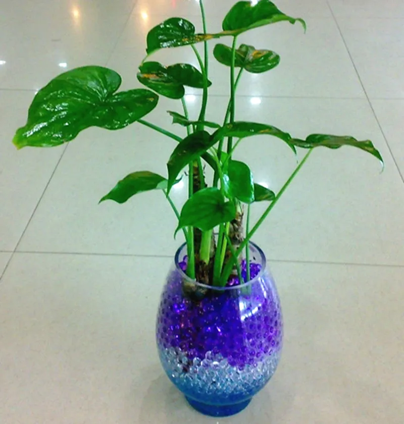 Желтая Хрустальная почва 1000 шт. волшебная грязь водные бусины жемчужные растущие