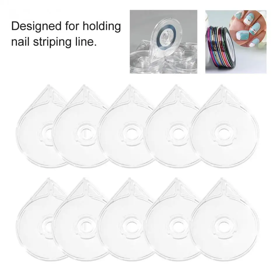 Nail Art Striping Лента линия пустой корпус инструмент стикер коробка портативный Диспенсер маникюрные наклейки роликовый чехол