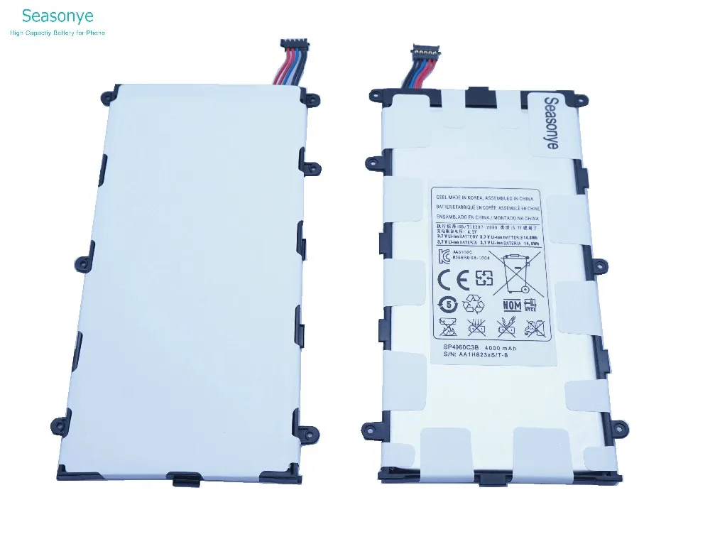 Seasonye 4000 мАч/14.8Wh SP4960C3B Замена платы Батарея для samsung Galaxy Tablet 2 7,0 P6200 P3100 P3110 P3113 GT-P3110