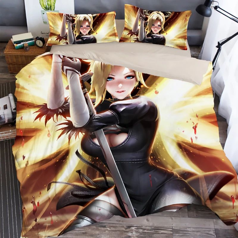 Overwatch 3D комплект постельного белья пододеяльники наволочки OW Overwatch игры Одеяла комплекты постельного белья Постельное белье Комплект постельного белья