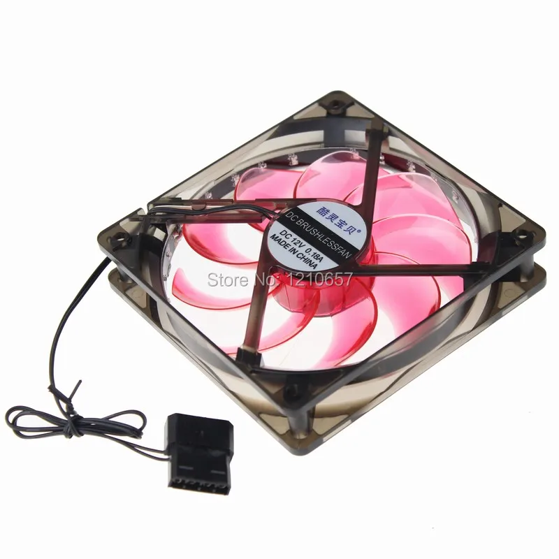 2 шт. в партии Gdstime 12V 3Pin 90 мм вентилятор охлаждения LED красный компьютер ПК корпус