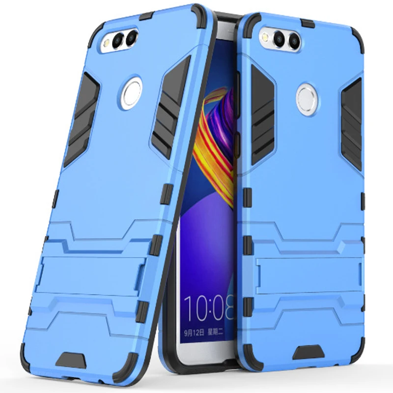 Чехол для Honor 7 X 7X ударопрочный резиновый гибридный жесткий чехол-бампер Huawei с