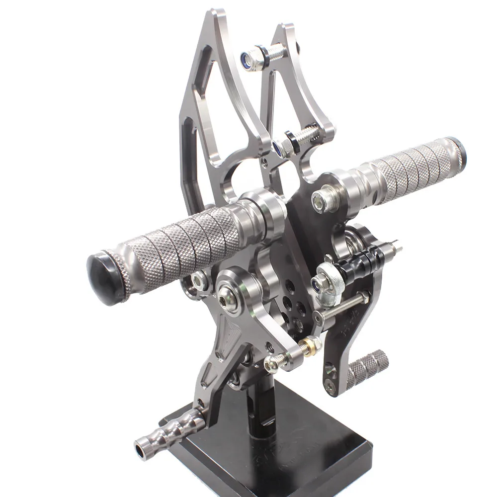 ЧПУ алюминиевые регулируемые мотоциклы Rearsets задние наборы ножная педаль подножка задний Набор для KAWASAKI Ninja 300 250 2013