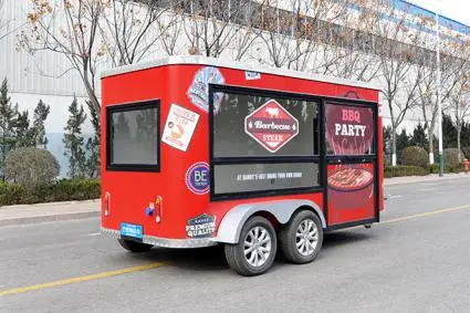 RL B43T Мобильная еда трейлер пицца грузовик барбекю играть корзину для продажи