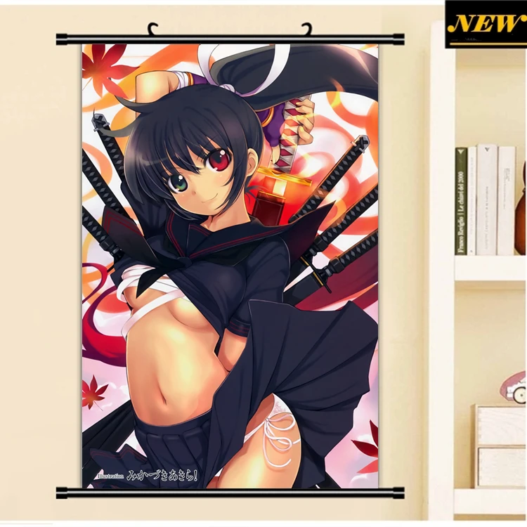 40X60 см Senran Kagura Homura бикини Сексуальная набивка Мультфильм Аниме Обои с картинками