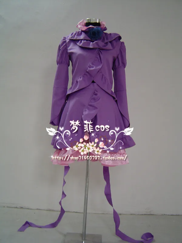 Rozen Maiden Barasuishou новый костюм для косплея фиолетовое платье 11 |
