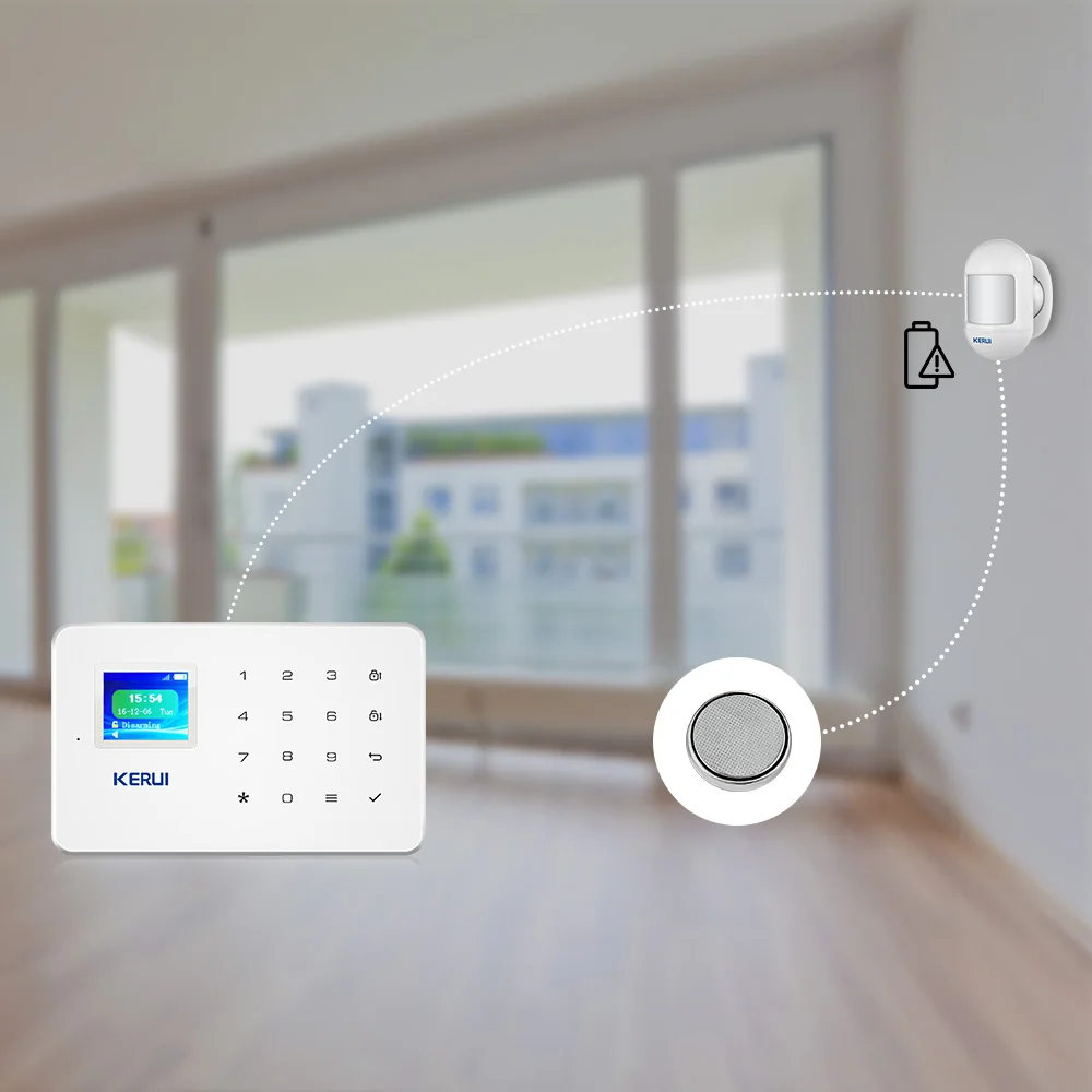 KERUI беспроводной мини PIR датчик движения детектор сигнализации с магнитным