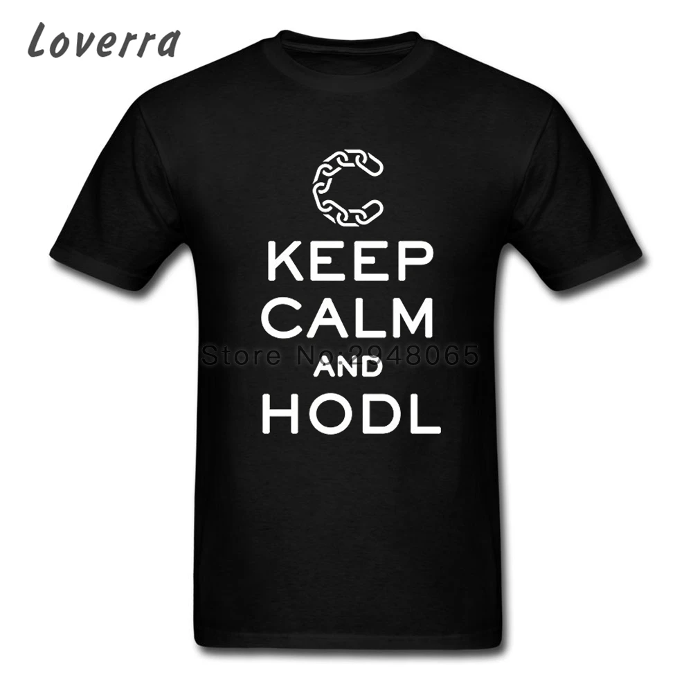 Keep Calm and hodl человек T Рубашки для мальчиков с круглым вырезом oversize короткий рукав